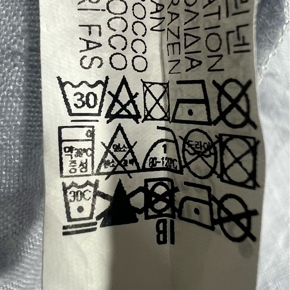 Zara Prairie Cottagecore Linen Crocheted Lace Trim Long Sleeve Blue Top Blouse M - Picture 14 of 14